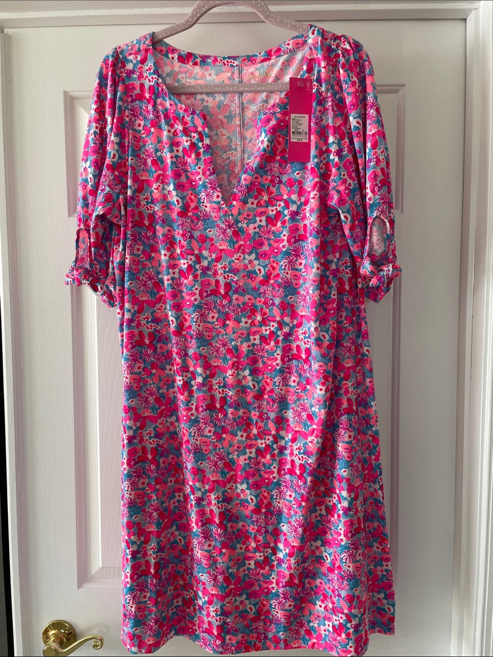 NWT Lilly Pulitzer size XL Easley short sleeve dress